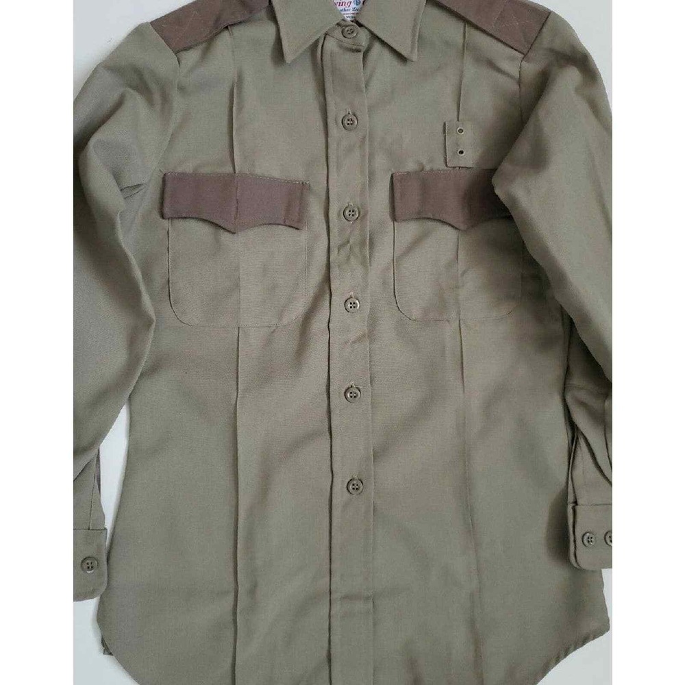 Flying Cross Tropical Shirt Womens Medium Vintage Uniform Workwear